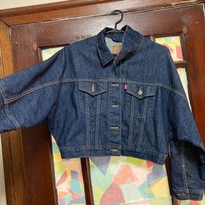 * SOLD* Cropped Levi's Denim Jacket + Free Gift